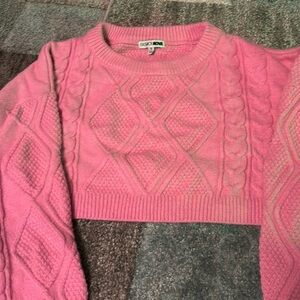 Crop Top Wool Sweater